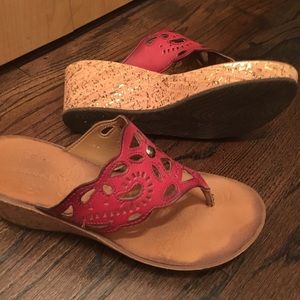 Clarks wedge sandals